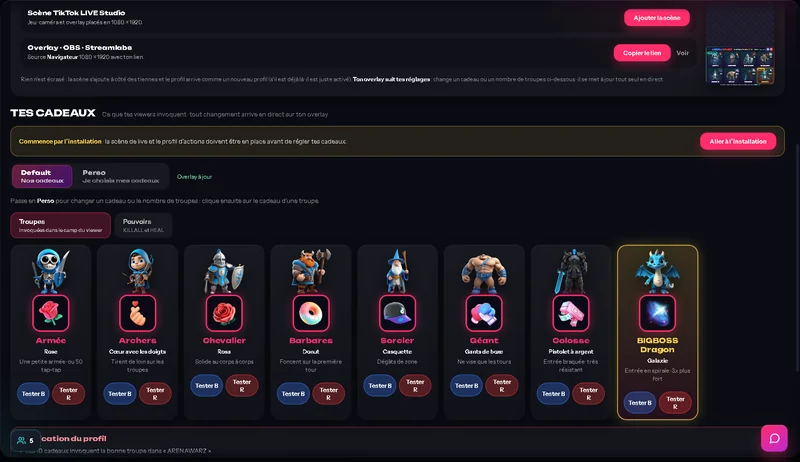 ArenaWarz · TikLive