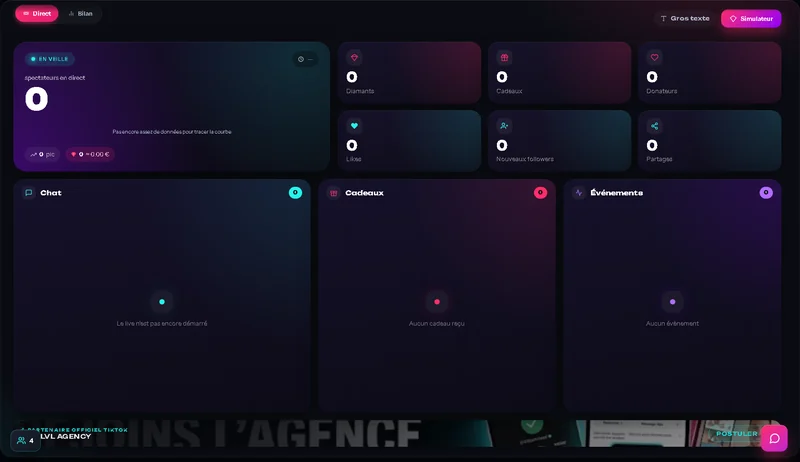 Dashboard · TikLive
