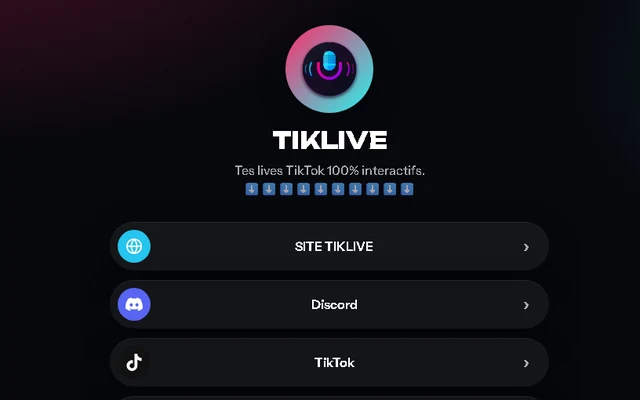 LinkLive — anteprima reale in TikLive
