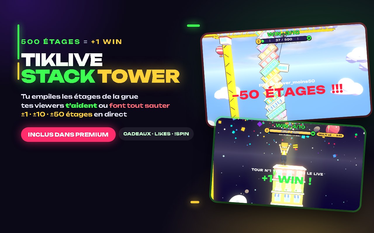 Visuel du jeu TIKLIVE STACK TOWER